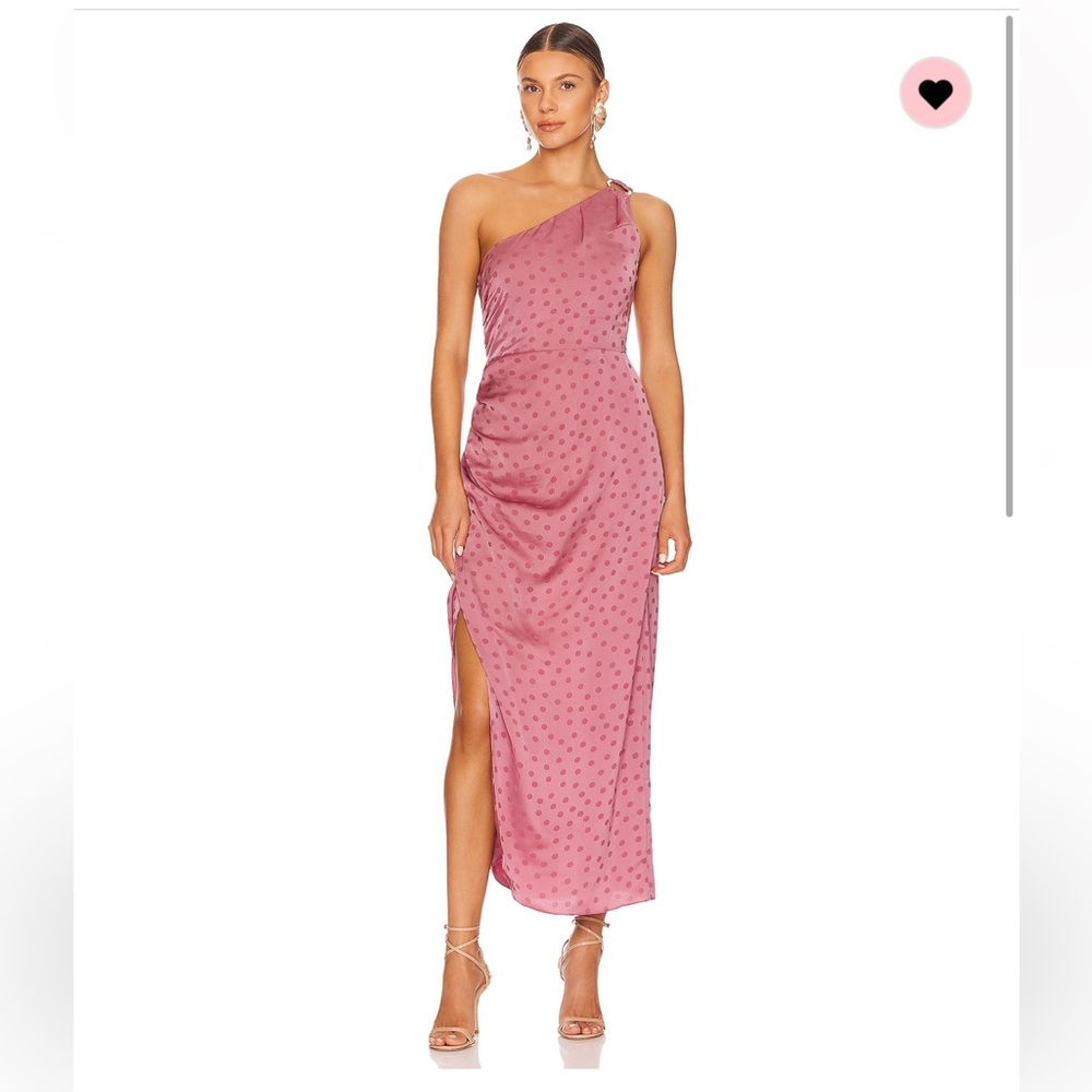 Classy mauve polka dress